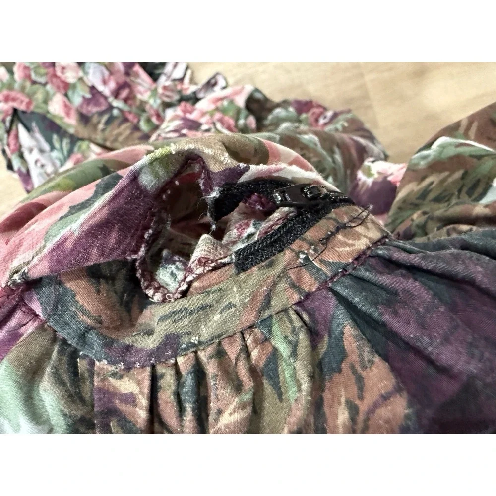 Atelier Martex Duvet Enchante Purple Floral Ruffle Queen Iris Rose Romantic Flaw